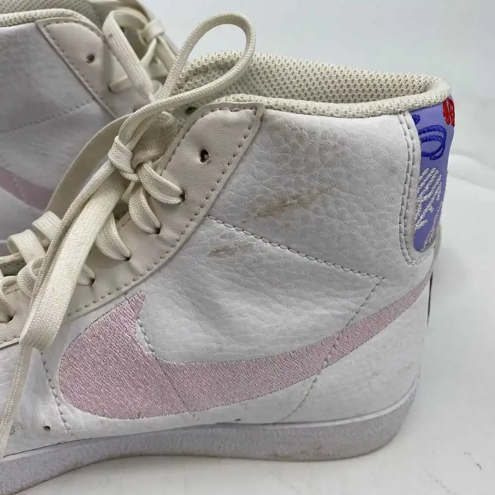 Nike Sneakers Blazer mid SE GS | Kids' 6.5 White Purple Leather